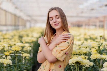 Beauty Of A Woman Embracing Radiance