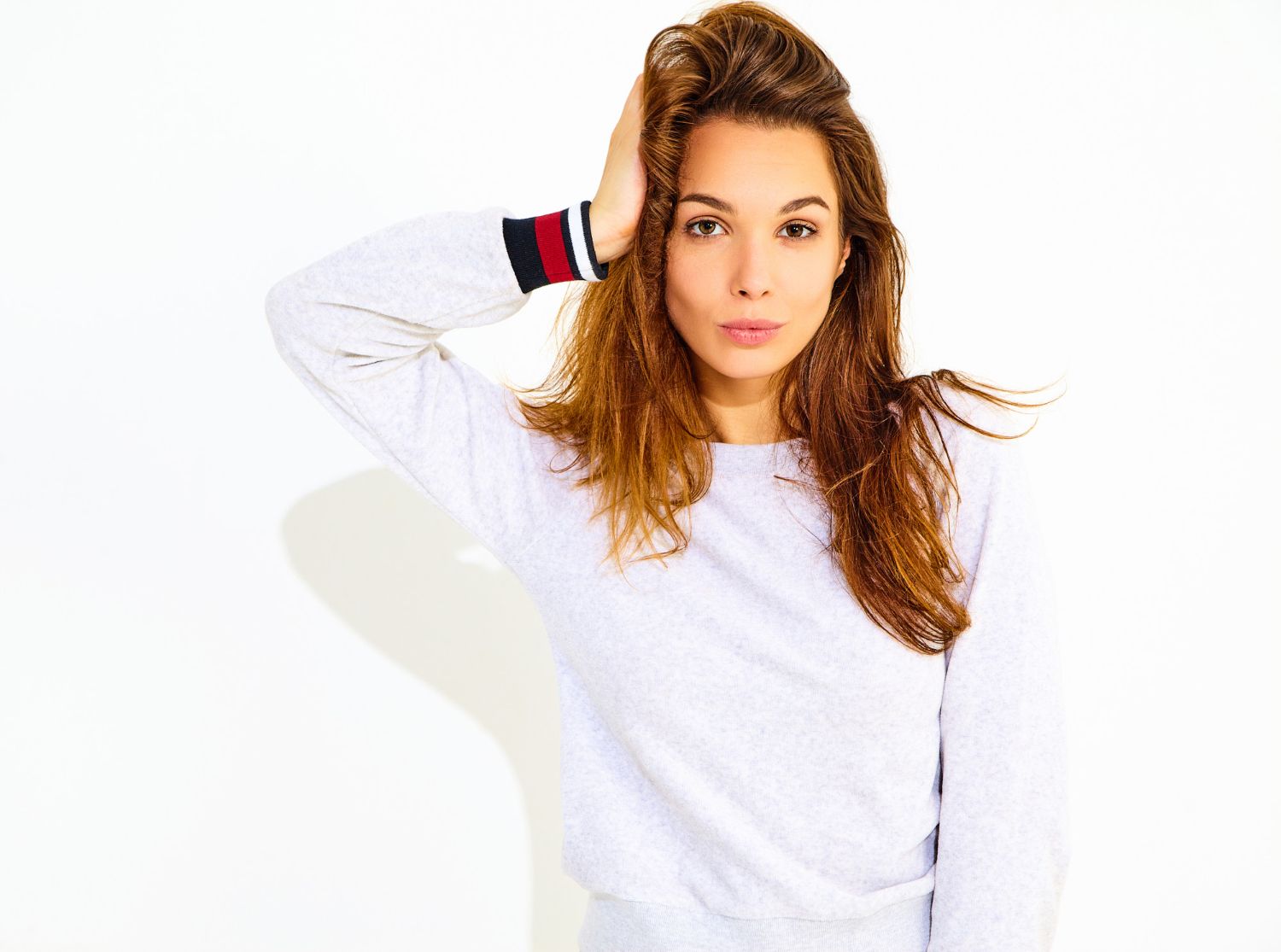 Portrait Young Stylish Cute Woman