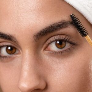 Young Woman Taking Care Her Eyebrows